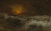 George Inness Sunset over the Sea oil painting reproduction